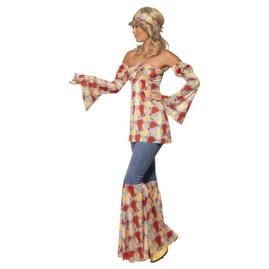 Disfraz de Hippie Vintage lujo para chica Disfraz de Hippie Vintage lujo para chica