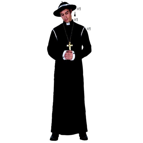 Disfraz adulto de Sacerdote Bueno. Disfraz adulto de Sacerdote Bueno.