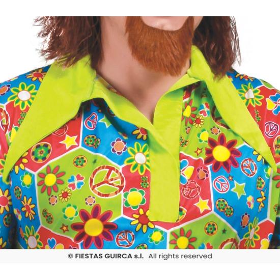 Disfraz adulto Hippie Flower Power Disfraz adulto Hippie Flower Power
