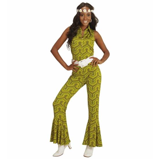 Disfraz Mono Mujer Groovy años 70 Wallpaper adulta Disfraz Mono Mujer Groovy años 70 Wallpaper adulta