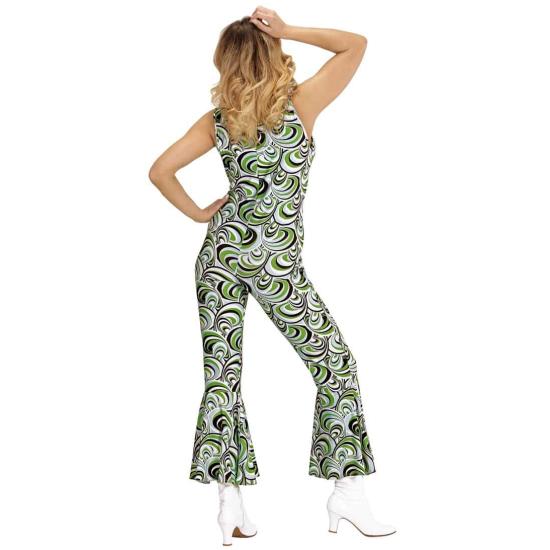 Disfraz  Mono Mujer Groovy años 70 Waves talla adulta Disfraz  Mono Mujer Groovy años 70 Waves talla adulta