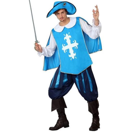 Disfraz adulto Mosquetero Azulín Disfraz adulto Mosquetero Azulín
