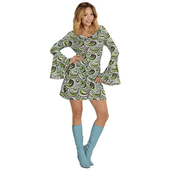 Disfraz  Mujer Groovy años 70 Waves.adulta Disfraz  Mujer Groovy años 70 Waves.adulta