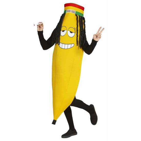 Disfraz adulto Plátano Rastafari en Talla única Disfraz adulto Plátano Rastafari en Talla única