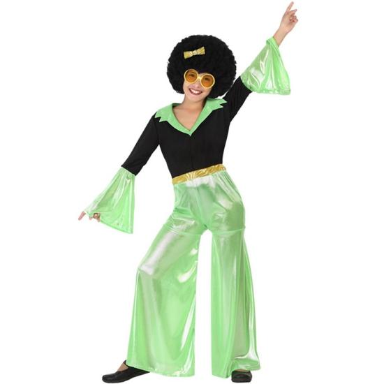 Disfraz Años 70 Disco Verde Niña. Disfraz Años 70 Disco Verde Niña.
