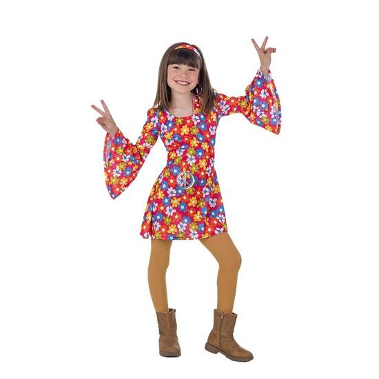 Disfraz Años 70 Flores para Niña. Disfraz Años 70 Flores para Niña.