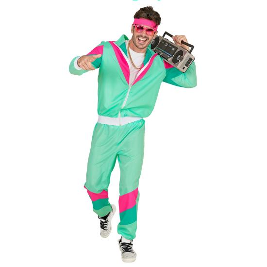 Disfraz Años 80 Chandal color Unisex  Adultos Disfraz Años 80 Chandal color Unisex  Adultos