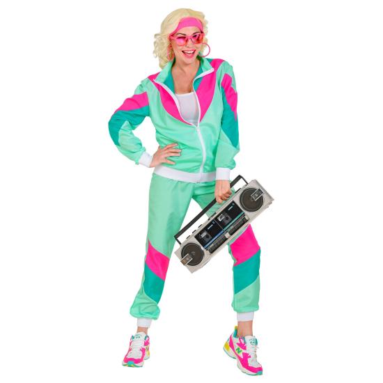 Disfraz Años 80 Chandal color Unisex  Adultos Disfraz Años 80 Chandal color Unisex  Adultos