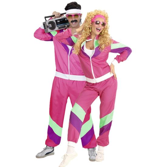 Disfraz Años 80 Chandal Fuxia adultos Disfraz Años 80 Chandal Fuxia adultos