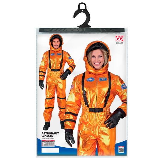 Disfraz Astonuta Misión Espacial Naranja para mujer Disfraz Astonuta Misión Espacial Naranja para mujer