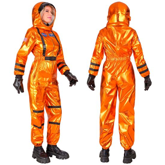 Disfraz Astonuta Misión Espacial Naranja para mujer Disfraz Astonuta Misión Espacial Naranja para mujer
