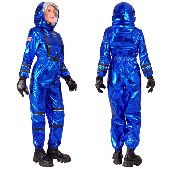 Disfraz Astonuta Misión Espacial Azul para mujer Disfraz Astonuta Misión Espacial Azul para mujer