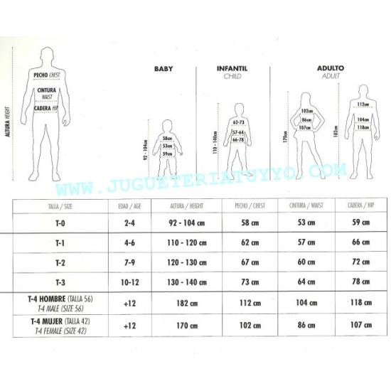 Disfraz adulto Azafata Low Cost talla T-4 Disfraz adulto Azafata Low Cost talla T-4