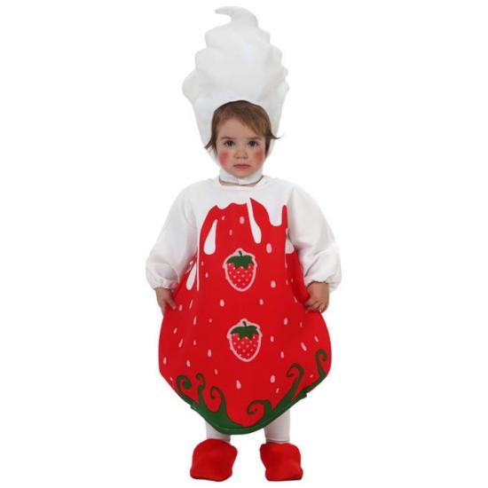 Disfraz Bebé Fresa talla 12-24 meses Disfraz Bebé Fresa talla 12-24 meses