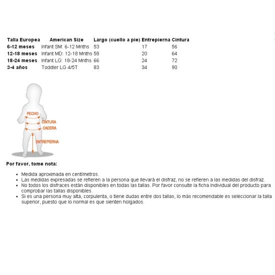 Disfraz de Bebé payasete de 1-9 meses Disfraz de Bebé payasete de 1-9 meses
