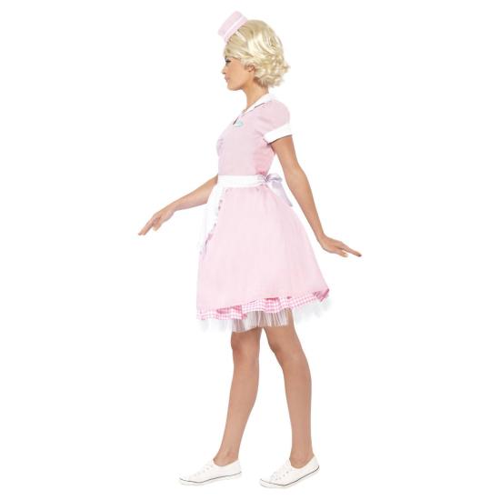 Disfraz Camarera  Retro PInk.adulta Disfraz Camarera  Retro PInk.adulta