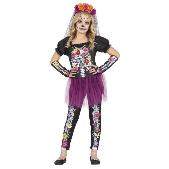 Disfraz Catrina Flower para niñas Disfraz Catrina Flower para niñas