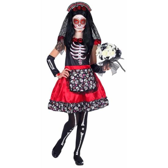 Disfraz Catrina Novia de la Muerte talla infantil Disfraz Catrina Novia de la Muerte talla infantil