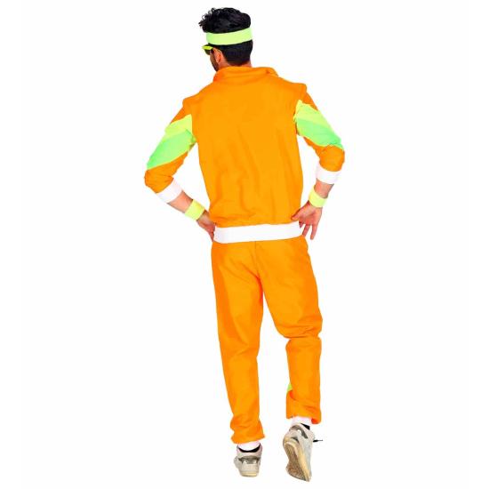Disfraz Chandal de los Años 80 Naranja Adultos Disfraz Chandal de los Años 80 Naranja Adultos
