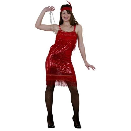 Disfraz adulta Charleston Rojo  . Disfraz adulta Charleston Rojo  .