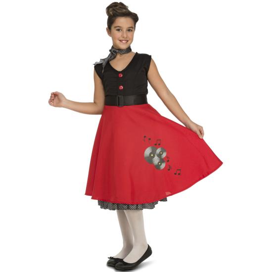 Disfraz Chica Ye-Ye años 50-60 para Niña Disfraz Chica Ye-Ye años 50-60 para Niña