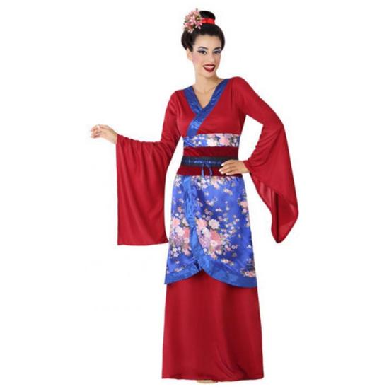 Disfraz China Kimono Rojo para Mujer Disfraz China Kimono Rojo para Mujer