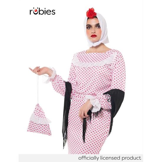 Disfraz Chulapa Deluxe mujer, Vestido, chal, pañuelo, clavel y bolso, Talla Estandard, Licencia Oficial para San Isidro, Chulapos, Chotis, Madrileño Disfraz Chulapa Deluxe mujer, Vestido, chal, pañuelo, clavel y bolso, Talla Estandard, Licencia Oficial para San Isidro, Chulapos, Chotis, Madrileño