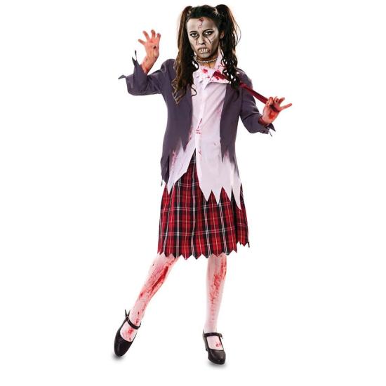 Disfraz Colegiala Zombie Económico adulta Disfraz Colegiala Zombie Económico adulta