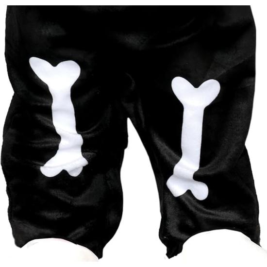 Disfraz Conejo Negro Esqueleto Bebé Disfraz Conejo Negro Esqueleto Bebé