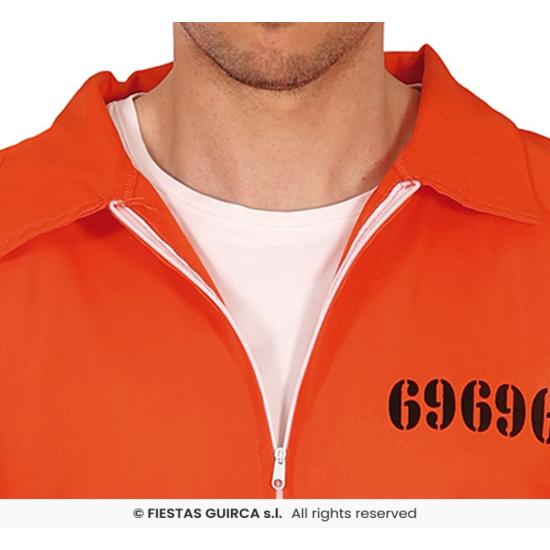Disfraz Convicto preso para adulto Disfraz Convicto preso para adulto