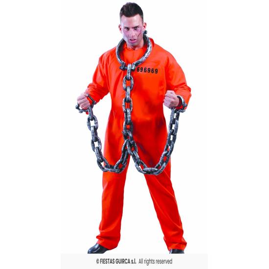 Disfraz Convicto preso para adulto Disfraz Convicto preso para adulto