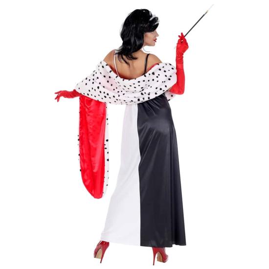 Disfraz Cruella de Vil 101 Dálmatas Lujo  adulta Disfraz Cruella de Vil 101 Dálmatas Lujo  adulta
