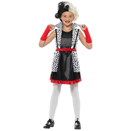 Disfraz Cruella de Vill  talla infantil Disfraz Cruella de Vill  talla infantil