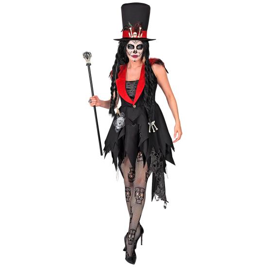 Disfraz “Día de los Muertos” para mujer – vestido y sombrero Disfraz “Día de los Muertos” para mujer – vestido y sombrero