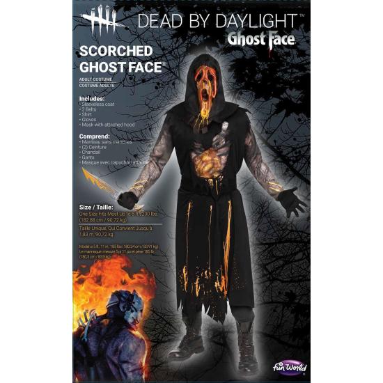 Disfraz de adulto de Dead By Dayligh Scorched GhostFace® Oficial Disfraz de adulto de Dead By Dayligh Scorched GhostFace® Oficial