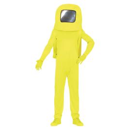 Disfraz de Among Us Amarillo para adultos