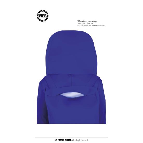 Disfraz de Among Us Azul para adultos Disfraz de Among Us Azul para adultos