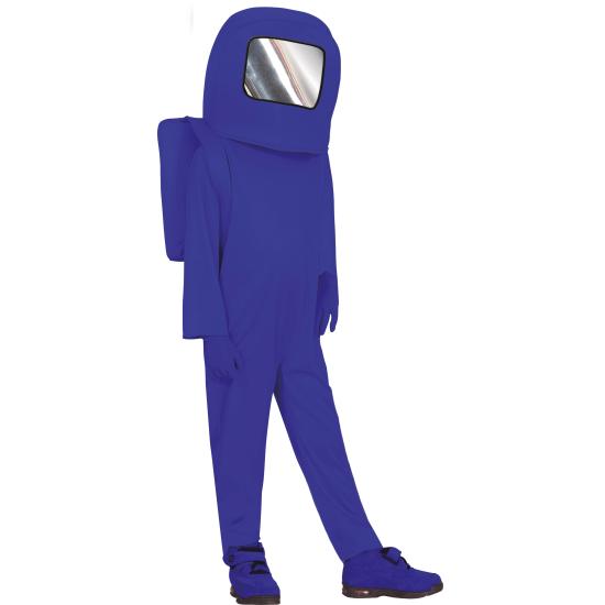 Disfraz de Among Us Azul para niño Disfraz de Among Us Azul para niño