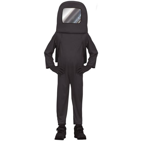 Disfraz de Among Us Negro para niño Disfraz de Among Us Negro para niño