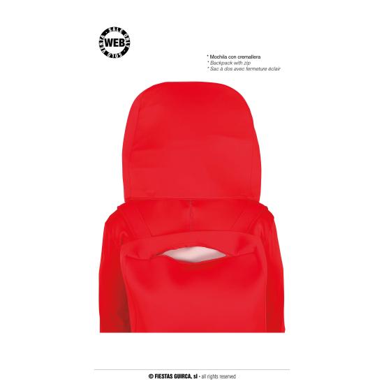 Disfraz de Among Us Rojo para adultos Disfraz de Among Us Rojo para adultos