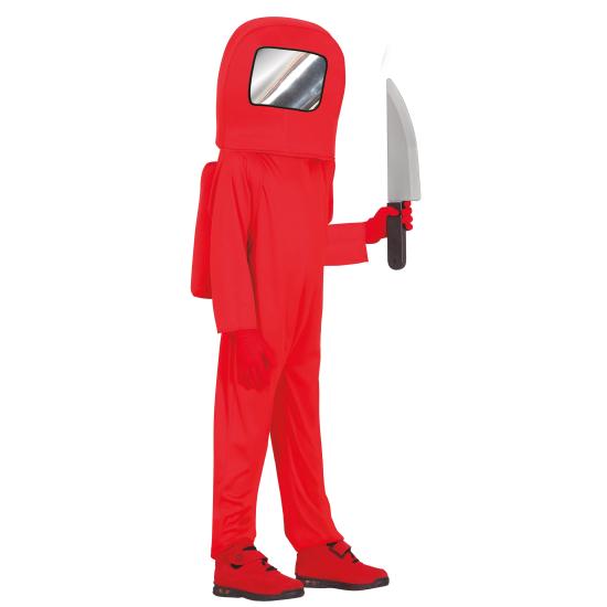 Disfraz de Among Us Rojo para niño Disfraz de Among Us Rojo para niño