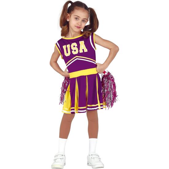 Disfraz de Animadora Lila para niña ** Disfraz de Animadora Lila para niña **