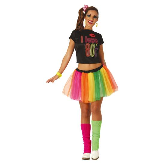 Disfraz de Años 80 Love para mujer Disfraz de Años 80 Love para mujer