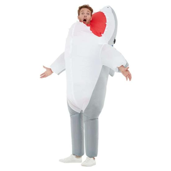 Disfraz de Ataque de Tiburón hinchable para adultos Disfraz de Ataque de Tiburón hinchable para adultos