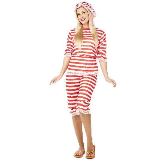 Disfraz  de Bañista Chica años 20 Adulta Disfraz  de Bañista Chica años 20 Adulta