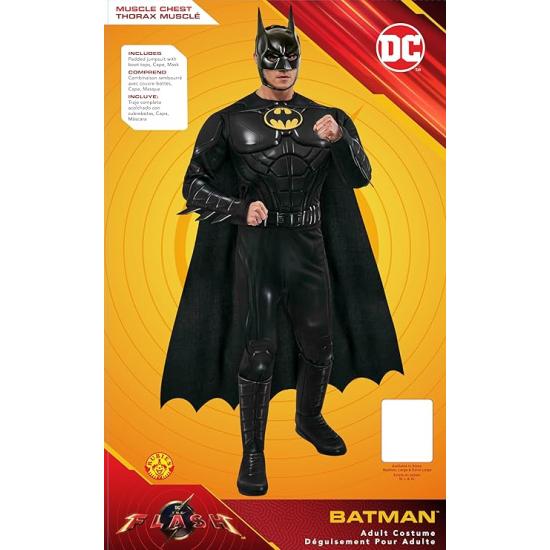 Disfraz de Batman Deluxe Keaton Adulto – DC Comics Flash The Movie Disfraz de Batman Deluxe Keaton Adulto – DC Comics Flash The Movie