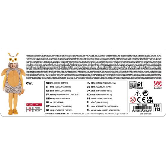 Disfraz de búho infantil Disfraz de búho infantil