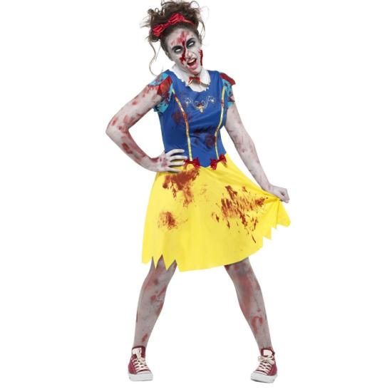 Disfraz de Blancanieves Zombie Chica Disfraz de Blancanieves Zombie Chica