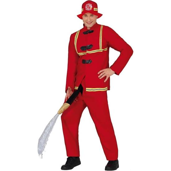 Disfraz de Bombero con Manguera para Adulto