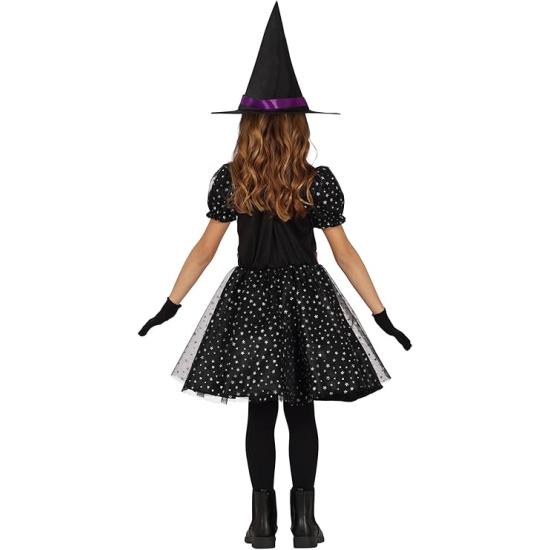 Disfraz de Bruja Estrellas con Purpurina para Niña (Sombrero + Vestido) Disfraz de Bruja Estrellas con Purpurina para Niña (Sombrero + Vestido)